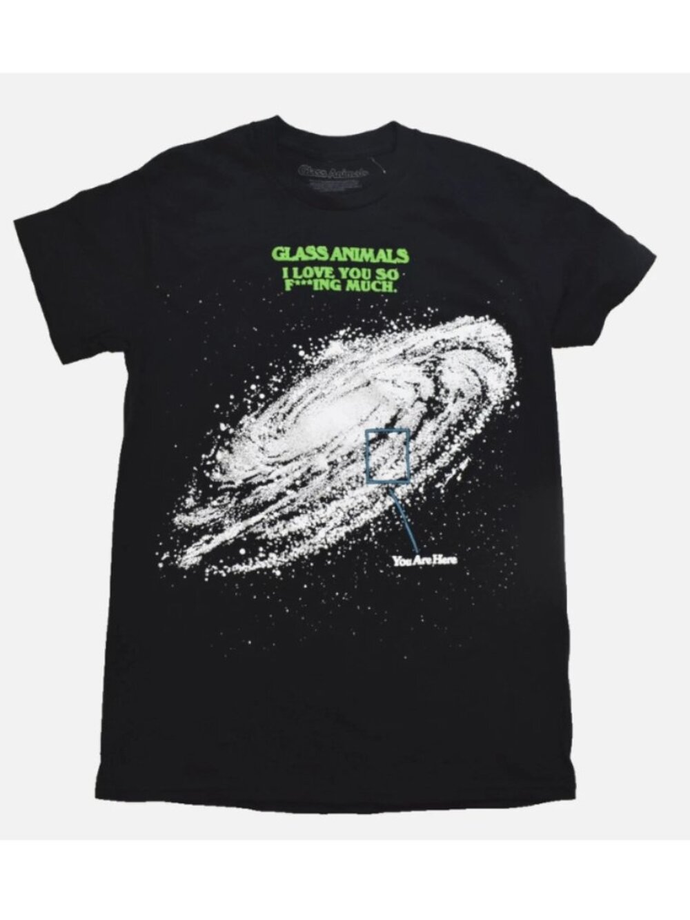 Glass Animals Mens I Love You So Much You Are Here Black Shirt New Medium
